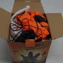 9.2 FT Halloween Yard Decorations Outdoor, Light-Up Pumpkin Inflatable with Ghost & Black Cat, Blow Up Lawn/Porch Dcor, Plug-in LED, Built-in Blower, About 40-Second Setup