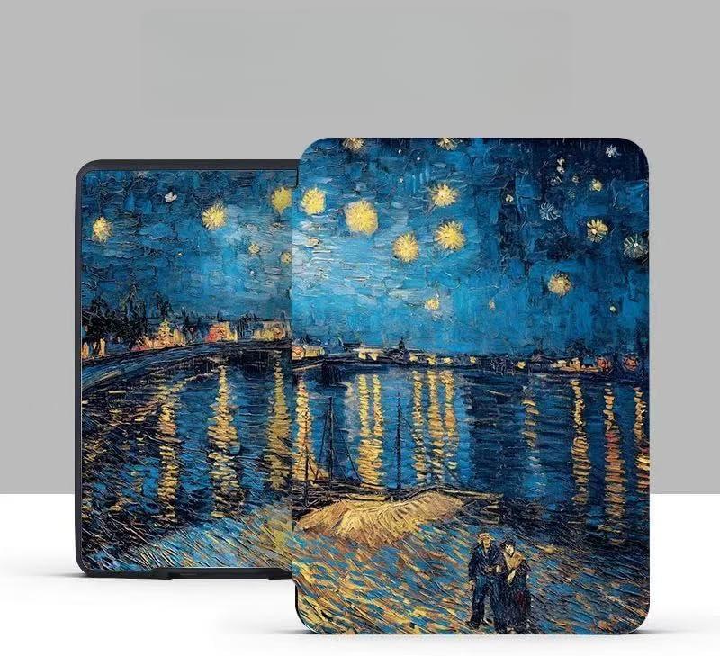 PU Leather Cover for Kindle Paperwhite 12th Gen 2024 (7") & Kindle Colorsoft Signature Edition (7"), Auto Sleep Wake (Rhone River)