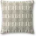 Loloi II Collection PLL0185 Ivory/Green 18'' x 18'' Cover Only Pillow