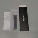 Bisikor Compatible with Apple Watch Band 49 46 45 44 42 41 40 38mm Double Sided Wearable Silicone Magnetic Strap for iWatch Ultra SE Series 11 10 9 8 7 6 5 4 3 2 1 (38/40/41/42, Black/Dark Blue)