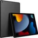 Puxicu Case for iPad 10.2 inch, Slim Design Matte TPU Rubber Soft Skin Silicone Protective Cover for iPad 9th/8th/7th Generation 10.2" Tablet - Black