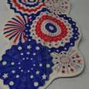 4th of July Bath Mat Patriotic Bathroom Rugs Independence Day Bath Rug Red White and Blue Mat Stars Stripes for Bathroom Soft Absorbent Floor Door Rug Decor 31.5''x 17.7'