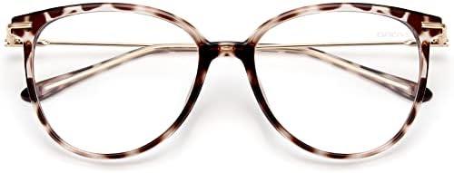 Gaoye Blue Light Blocking Glasses Women/Men, Fashion Round Cateye Frame UV Ray Filter Computer Gaming Glasses