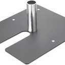 Zonon Pipe and Drape Base Plate 14 x 16 Inches Backdrop Stand Flat Brace Bracket with a Fixing Pin for Backdrops Trade Shows Events Booths and Bracket(1,2'' Diameter Fixing Pin)