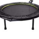 Stamina Folding Trampoline with Smart Workout App, Black - Portable Fitness Rebounder for Home Gym, Cardio & Strength Training, Jumping Exercise Equipment (One Size)