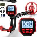 Metal Detector, Professional Waterproof & Adjustable Stem, Higher Accuracy Gold Detector with LCD