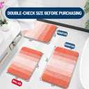 OLANLY Bathroom Rugs Mat 30x20, Extra Soft Absorbent Microfiber Bath Rugs, Rubber Backing, Quick Dry, Machine Washable Bath Mats for Bathroom Floor, Tub and Shower, Home Decor Accessories, Coral