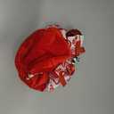 Gingerbread Christmas Tree Topper 4.7 Inch Mini Red Top Hat Tree Topper with Bow Red White Peppermint Cane Candy Gingerbread Man Christmas Decorations for Home Winter Holiday Party Decor