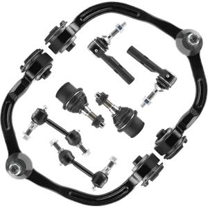 8PCS Front Upper Driver & Passenger Control Arms Suspension Fit for Ford Expedition 2004-2006, Fit for Lincoln Navigator 2004-2006, (Standard Suspension ONLY) (Front Suspension Kit 2WD/4WD (8-Piece Set))