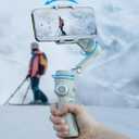 Feiyu VB4SE 3-Axis Smartphone Gimbal Stabilizer  Compact Handheld Video Stabilizer with Bluetooth Control, App Shooting Modes, 1300mAh Battery  Compatible with iPhone & Android