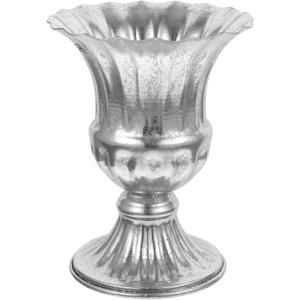 Amosfun Metal Urn Planter Grecian Vase Flower Arrangement Pot for Wedding Table Centerpiece Metal Urn Pot 6.3 Inch Tall