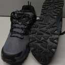 Men's Waterproof Hiking Shoes Lightweight Breathable Anti Slip Outdoor Trails Shoes (11, Grey)