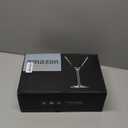 Handblown Crystal Martini Glasses Set of 3-9.5 oz Coupe Glass Set with Stem - Elegant Cocktail Glasses for Bar, Margarita, Cosmopolitan, Manhattan, Gimlet - Unique Gift for Mother’s Day