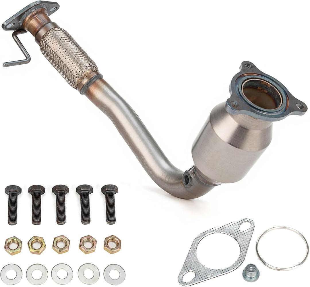 High Flow Front Catalytic Converter Kit Direct-Fit Chevy Equinox GMC Terrain 2010 2011 2012 2013 2014 Captiva Sport 2012 2013 2014 2015 2.4L