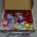 JOYIN 28 PCS Valentines Day Mochi Squishy Toys Filled Hearts and Gift Cards for Kids Valentine Classroom Exchange Party Favors, Kawaii Stress Relief Toys for School Game Prizes and Carnivals Gift