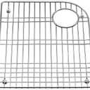 KOHLER K-6001-ST 14.7 Stainless Steel Sink Rack, 17-5/8" x 14-1/4", Use with Executive Chef™ Sinks, Dishwasher Safe, Rubber Feet