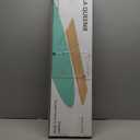 Monitor Stand Riser, Wood & Acrylic Computer Monitor Stand with LED Light, Desk Accessories Desktop Organizer Stand for Computer, Laptop, Printer, PC & TV Screen Riser  (All White)