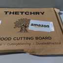 THETCHRY Cutting Boards for Kitchen, Extra Large Chopping Board for Stovetop, Checkered Acacia Wood Cutting Board with Juice Grooves, Butcher Block with Gift Box, 20" x 15" x 1"