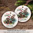 8 x Dog Hunting Christmas Ornament 2025 - Dog Hunting Gifts for Dad, Grandpa, Friends, Christmas Ornaments for Hunters, Gifts for Men Who Like to Hunt, Hunter Christmas Ornament for Christmas Tree