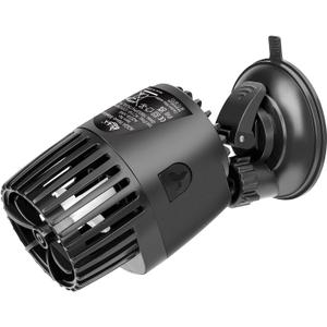 AQQA Aquarium Wave Maker,3W/5W/10W/15W Suction Cup Fish Tank Single Powerhead Pump110V/60Hz Ultra Quiet Submersible Circulation Pump, 360Adjustable For Freshwater Saltwater Black