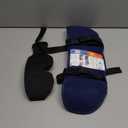 Travel Pillows for Airplanes, Airplane Pillow for Long Flight, Airplane Head Strap with Sleep Eye Mask, 360 Headrest for Car Trip, Stop Bobblehead, Mottled Grey