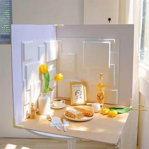 Large Photo Backdrop Board: 5PCS 8Patterns Product Photography Props for Food Jewelry, 3D Stereoscopic Background Table Top Small Shooting Kit (XL Size 24x24in)