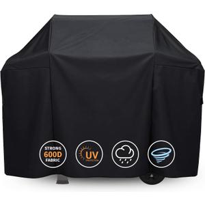 Grisun 7131 Grill Cover 65 Inch for Weber Genesis II 4 Burner and LX 400 Series, Genesis E310 Grill, Waterproof Barbecue Cover for Weber Summit 400 Series and Genesis II 410, 435, 440, UV-Resistant