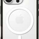 CASETiFY Compact iPhone 16 Pro Case [Slim and Sleek/Compatible with Magsafe / 4 ft. 2X Military Grade Drop Protection] - Clear Black