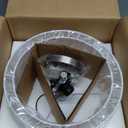 FOLKSMATE 3-Light Semi Flush Mount Ceiling Light Fixture, Drum Light with Double Fabric Shade, Modern Close to Ceiling Lamps for Dining Room Kitchen (12inch, White)