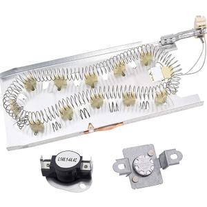 BlueStars 3387747 Dryer Heating Element & 279973 Thermal Cut-off Fuse Kit - Compatible with Whirlpool & Kenmore Dryers - Replaces 80003 WP3387747 3391913 AP3094323