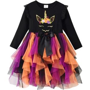 VIKITA Girls Dresses Winter Long Sleeve Party Gifts for Girls 3-7 Years