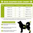 3 Pack Washable Dog Diapers Female with Suspenders Diaper for Dogs Reusable Dog Diapers Dog Period Panties for Doggie in Cycle (Small)