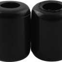 LQ Industrial 60PCS Plastic Drainage Basket Feet Bowl Rack Non Slip PVC Feet 5MM Kitchen Sink Rack Feet Used to Support the Sink Rack to Protect the Sink Grill Black