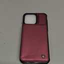 Vinich for iPhone 15 Pro Max Wallet Case with Card Holder, RFID Blocking Credit Slots Kickstand Shockproof Phone Cover Fit for iPhone 15 Pro Max 6.7" Wine Red