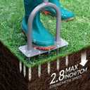Walensee Lawn Aerator Spike Metal Manual Dethatching Soil Aerating Lawn with 15 Iron Spikes, Pre-Assembled Grass Plug Aerator Tools for Yard, Lawn Aeration, Garden Tool, Revives Lawn Health, Patented