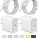 iPhone Charger Fast Charging USB C Charger Block Type C Charging iPad Chargers with 6FT C Chargers Cord Compatible with iPhone14/14 Pro Max/13/13Pro/12/12 Pro/11,iPad (White)