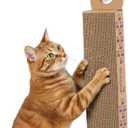 SmartyKat Scratch Up Corrugated Hanging Cat Scratcher, Catnip Infusion Technology - Brown, Single Wide, Style: Scratch Up (Catnip Infused), 5.13"L x 1.25"W x 15.5"H