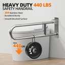 SPECILITE Heavy Duty Toilet Grab Bar 29.5 in, 440 Lbs Load Capacity