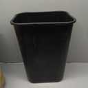 Rubbermaid Commercial Wastebasket Trash Container, 41QT/10.25 GAL, Plastic, Black, Stackable Trash Can for Bedroom/Bathroom/Office, Fits Under Desk/Sink/Cabinet