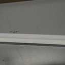 No Drill Cordless Pleated Fabric Shades, White, 19" W x 64" H