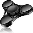 ATESSON Fidget Spinners Toy,Ultra Durable Stainless Steel Bearing High Speed 3-5 Min Precision Brass Metal Finger Spinner,EDC ADHD Stress Relief Anxiety Relieves Reducer for Kids and Adults (Black)
