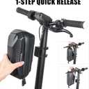 CHICLEW Portable Electric Scooter Bag, Quick Release Scooter Storage Bag with 2L/3L Large Capacity, Waterproof Front Handlebar Bag for Carrying Phone, Wallet, Tools