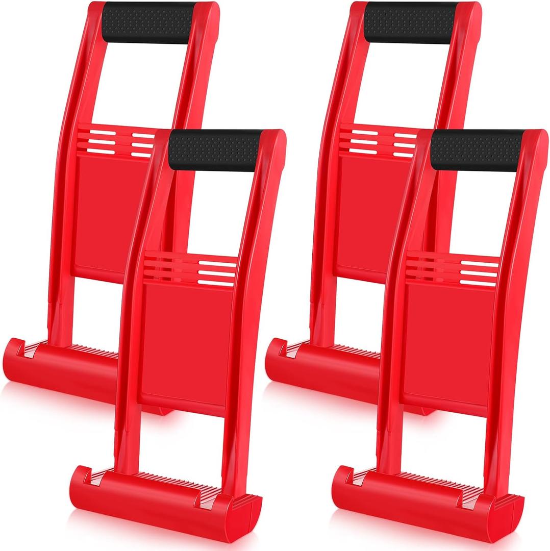 Threlaco 4 Pcs Plywood Carrier Drywall Carrier Handle Sheetrock Lift Drywall Carrying Tool ABS Plastic Plywood Carrier Tool Lift and Carry Panel Mover Tools for Plywood Glass Board Plasterboard