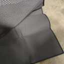 Waretary Cat Litter Box Mat: 36"x 30" Waterproof Kitty Cat Litter Trapping Mat, Easy-clean Double-layer Scatter Control Pad Rug (Black)