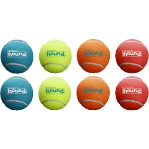 Outward Hound Squeaker Ballz  Squeaky Tiny Tennis Balls for Small Dogs Under 15 lbs, Fetch & Training, X-Small (1.5"), 8-Pack