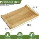 Noodle Board Stove Cover, Stove Top Covers for Electric 30"L X 22"W, Stove Top Covers for Gas Burners, Sink Cover for Counter Space, Durable Easy Clean Countertops, Farmhouse Decor Tray