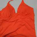 SUUKSESS Women Double Lined Halter Tank Top Summer Padded Going Out Tops Sleeveless Basic Shirts (Red, L)