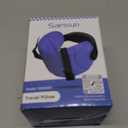 SARISUN Travel Pillows for Airplanes, Airplane Pillow for Long Flight, Airplane Head Strap with Eye Mask for Sleep, Travel Neck Pillow for Car Road Trip, 360 Support Headrest, Stop Bobblehead, Black