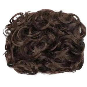 Rfmfkkg Large Comb Clip-In Curly Hair Bun Synthetic Chignon Cover Hairpiece For Women Daily Party