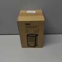 Makeup Brush Holder, 2 Tier Clear Cosmetic Tools Organizer, Round Makeup Organizer for Vanity Countertop (Milky White)